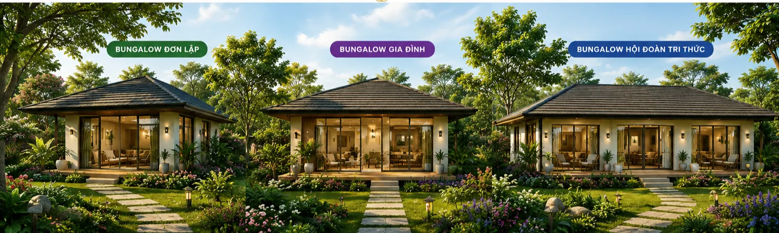 Ba dòng bungalow tại An Nhiên